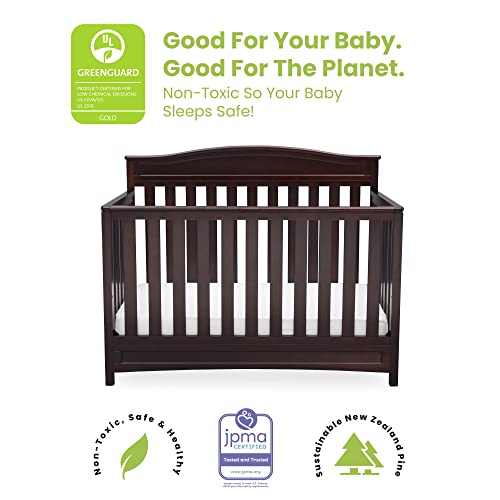 White 4-in-1 Convertible Baby Crib T9913