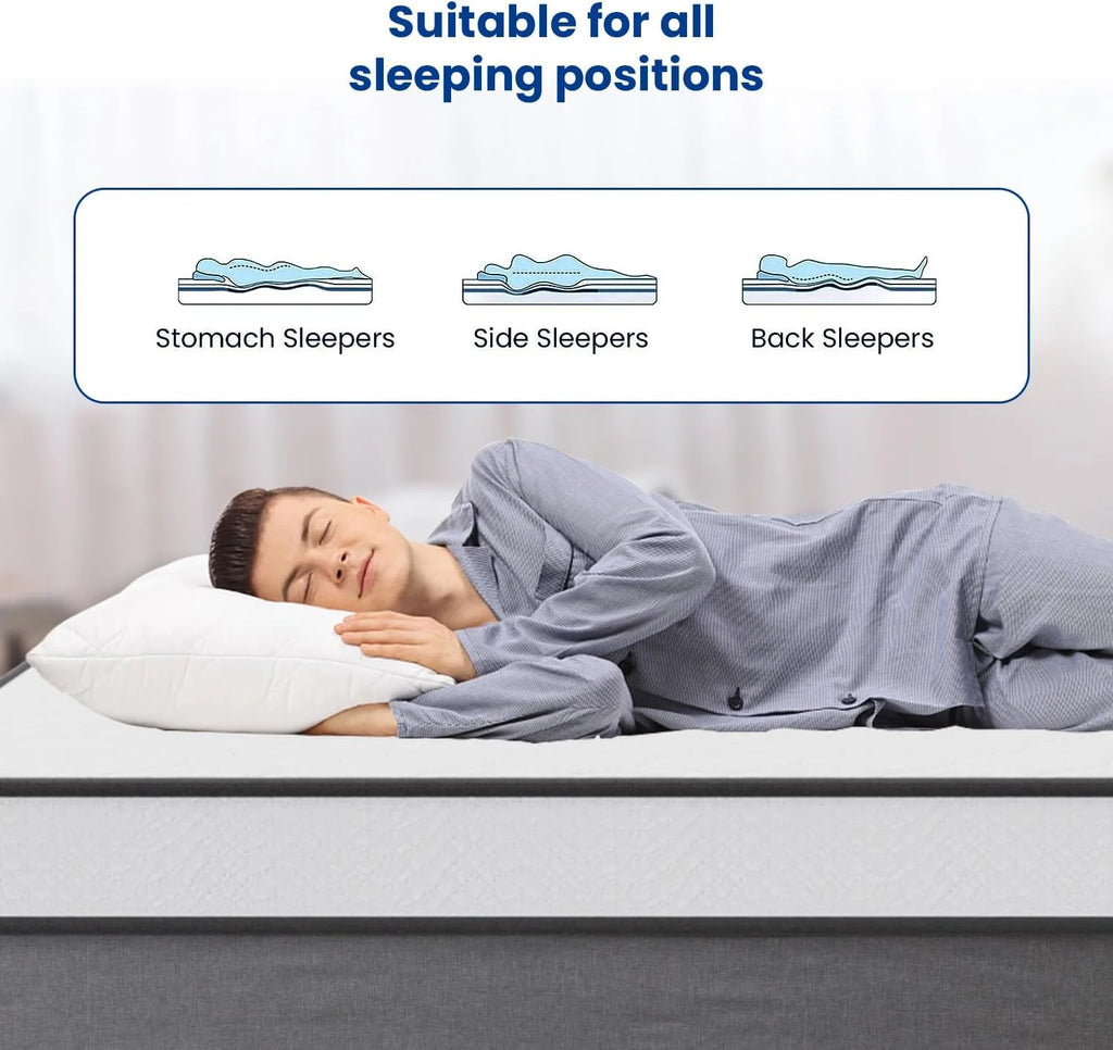 6 Inch Medium Firm Hybrid Twin Mattress Z3204