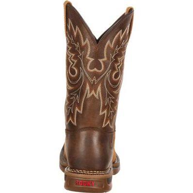 Brown Carbon Fiber Toe Western Boots S7933