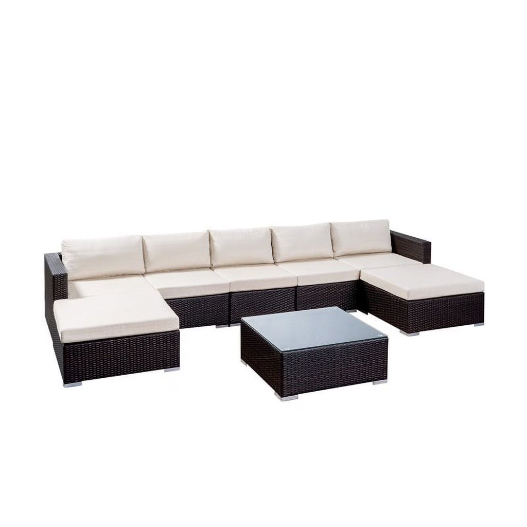 Wicker Sectional Sofa Set with Cushions Z385