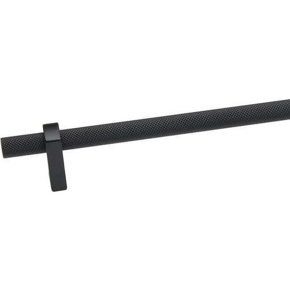 24" Center To Center Knurled Bar Appliance Pull Matte Black M397