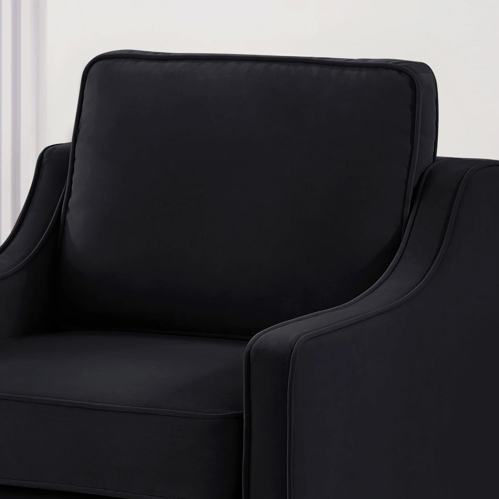 Black Velvet Armchair P803939