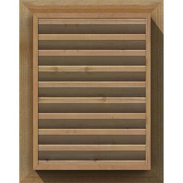 Unfinished Vertical Gable Vent W394