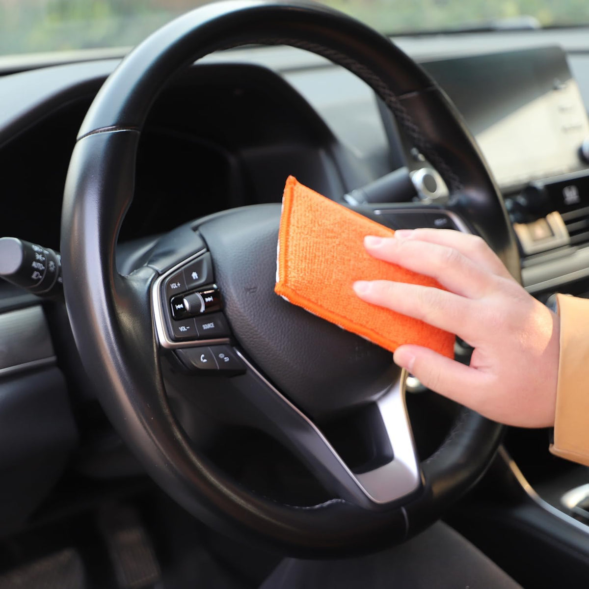 8Pcs Microfiber Car Wax Applicator Sponge, 6in x 3.3in x 0.8in Y25100