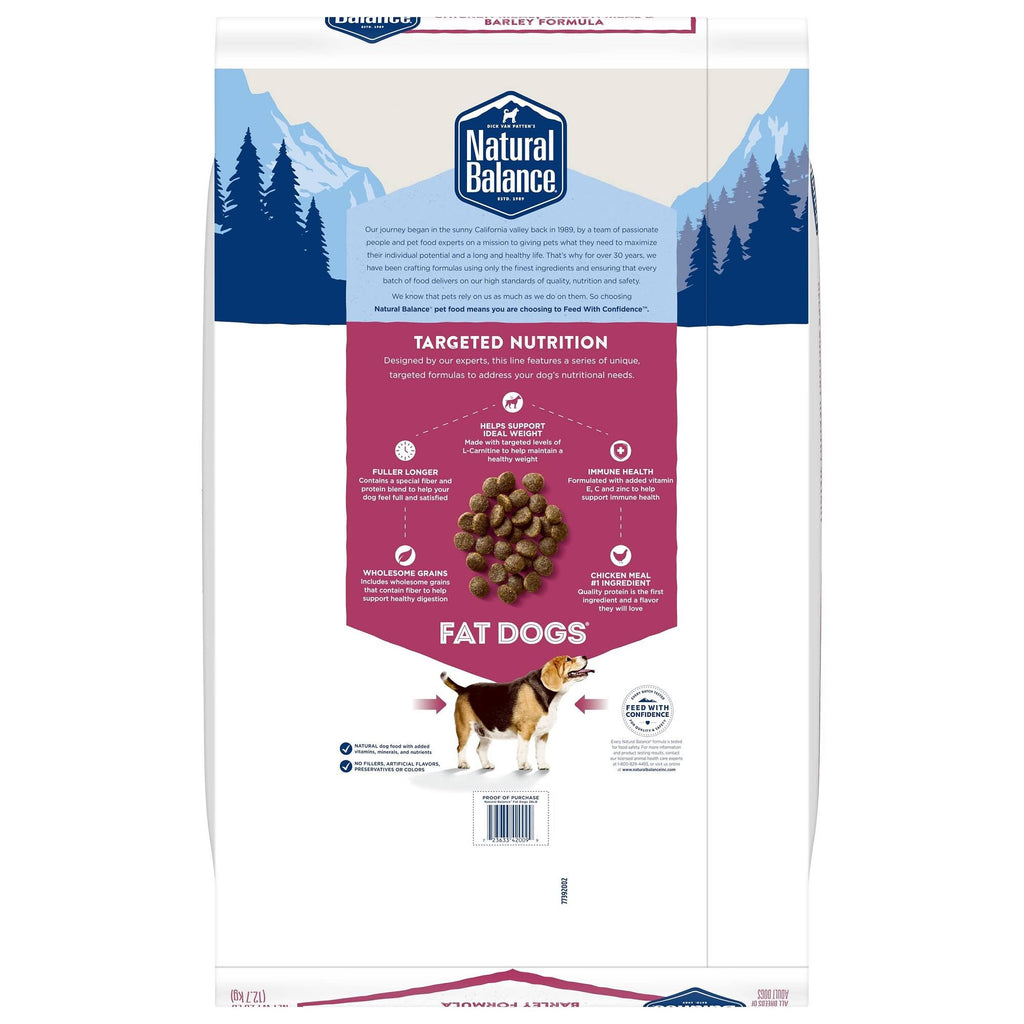 28 lb Chicken Meal Salmon Meal Barley Formula Dog Food Y439928