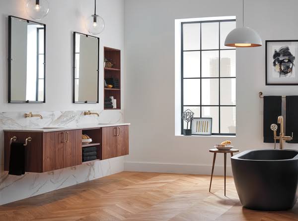 24x22 Towel Bar - Luxe Gold G33238