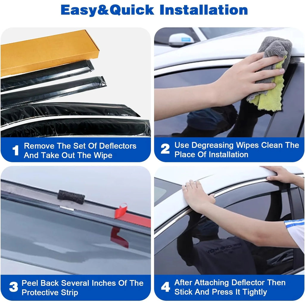 4Pcs Car Window Visors for 2019-2023 Toyota RAV4 N480855