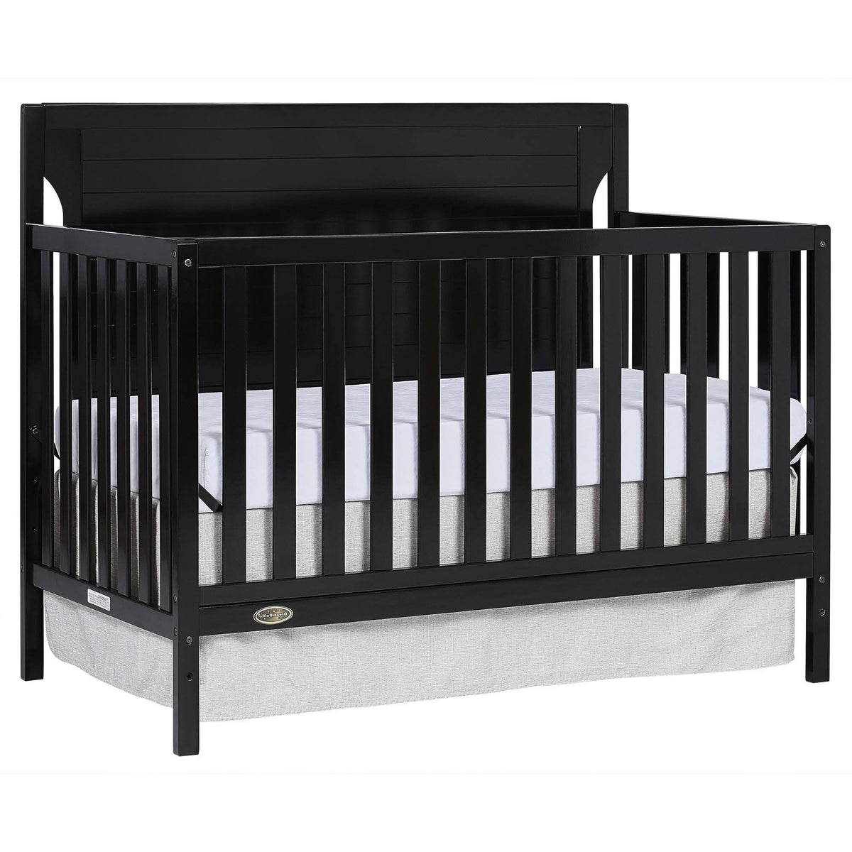 Black 5 in 1 Convertible Crib M433746
