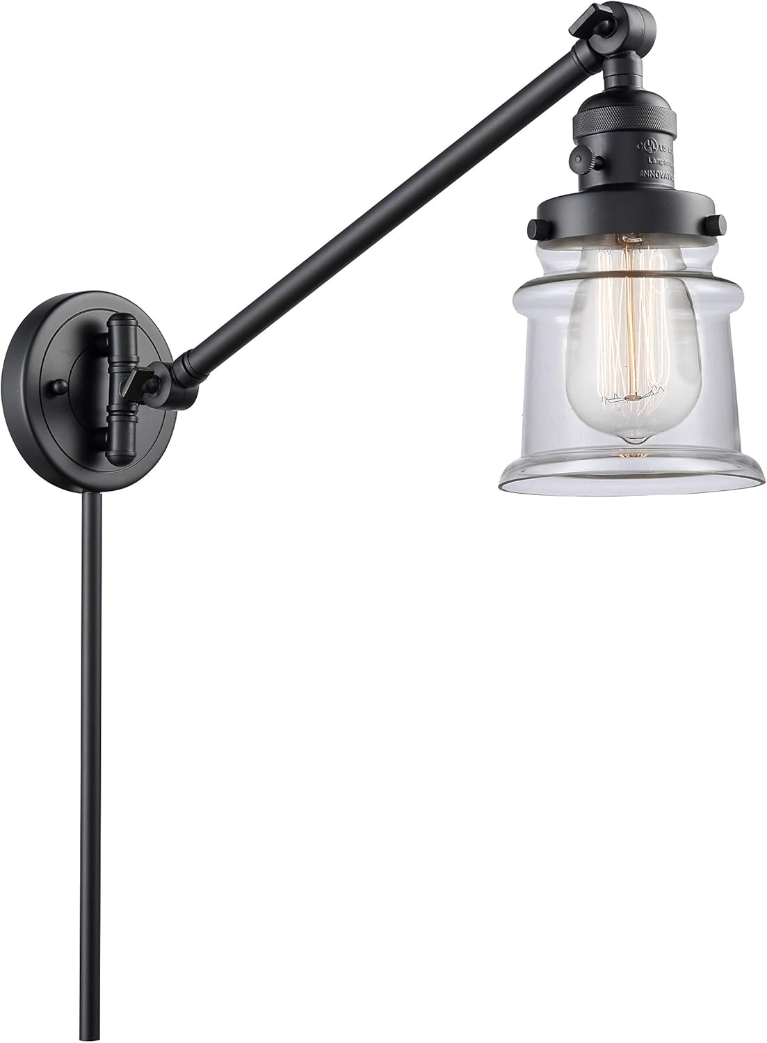 Matte Black Swing Arm Lamp Q253