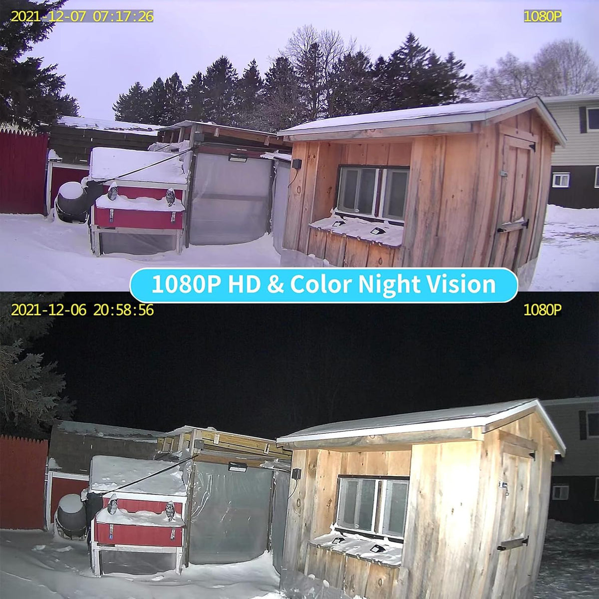 Wireless Solar Battery Powered Outdoor Security Camera with 2-Way Audio and IP66 Waterproof N616820