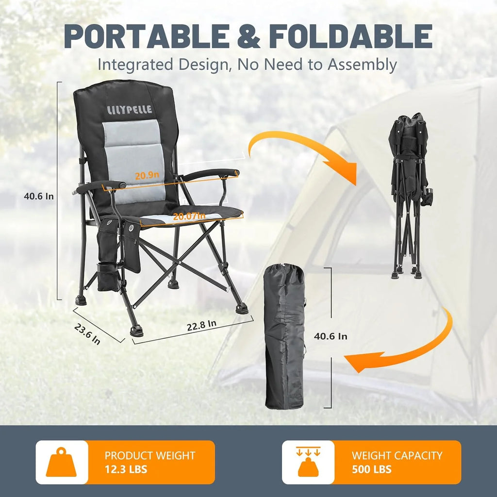 Heated Folding Camping Chair F7592