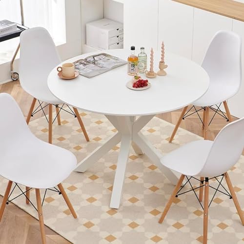 42" Faux Wood Round Dining Table N701896