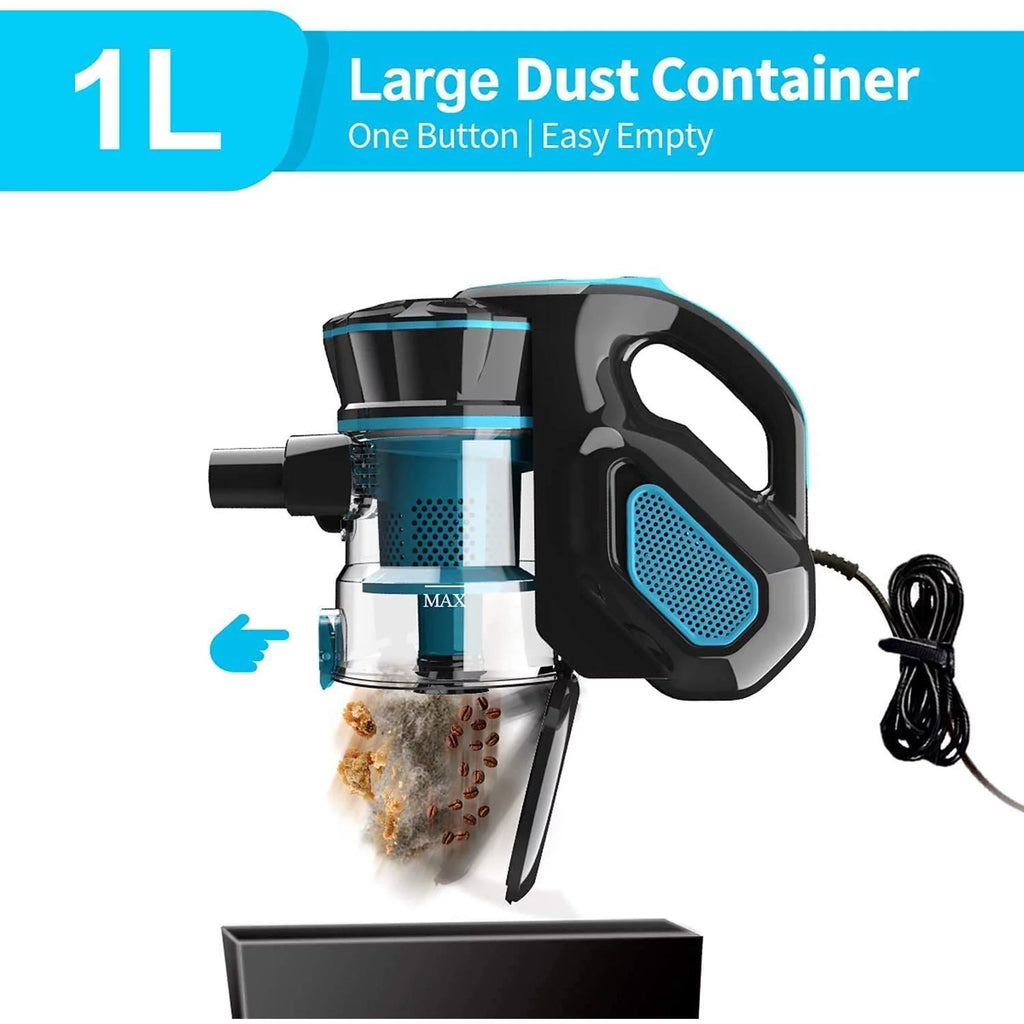 Cord Vacuum Cleaner, 18KPa 600W 3 in 1 Handheld Vacuum, Red J82569