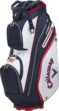Golf Cart Bag White Navy Flag F256