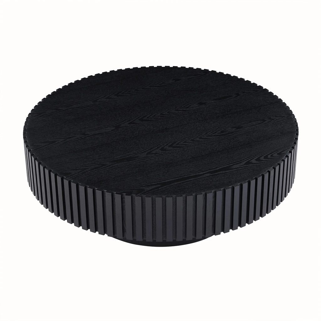 Black MDF Drum Coffee Table H450795