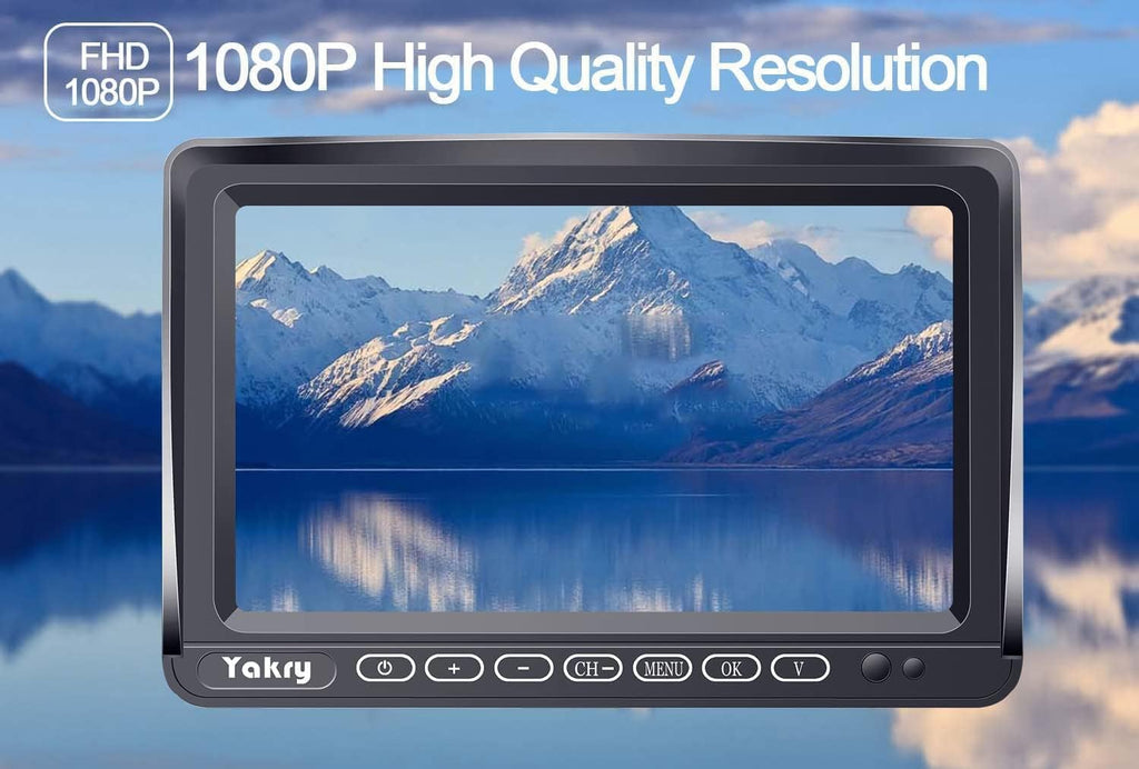 Wireless HD 1080P Backup Camera with 7 Inch Touch Key DVR Monitor M336