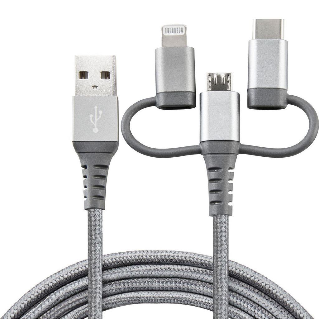 3-in-1 Braided Charging Cable P1580