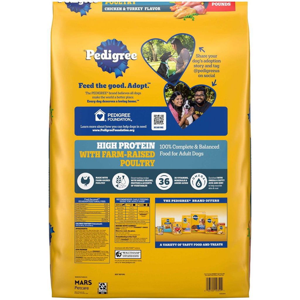 High Protein Adult Dry Dog Food Chicken and Turkey V666095