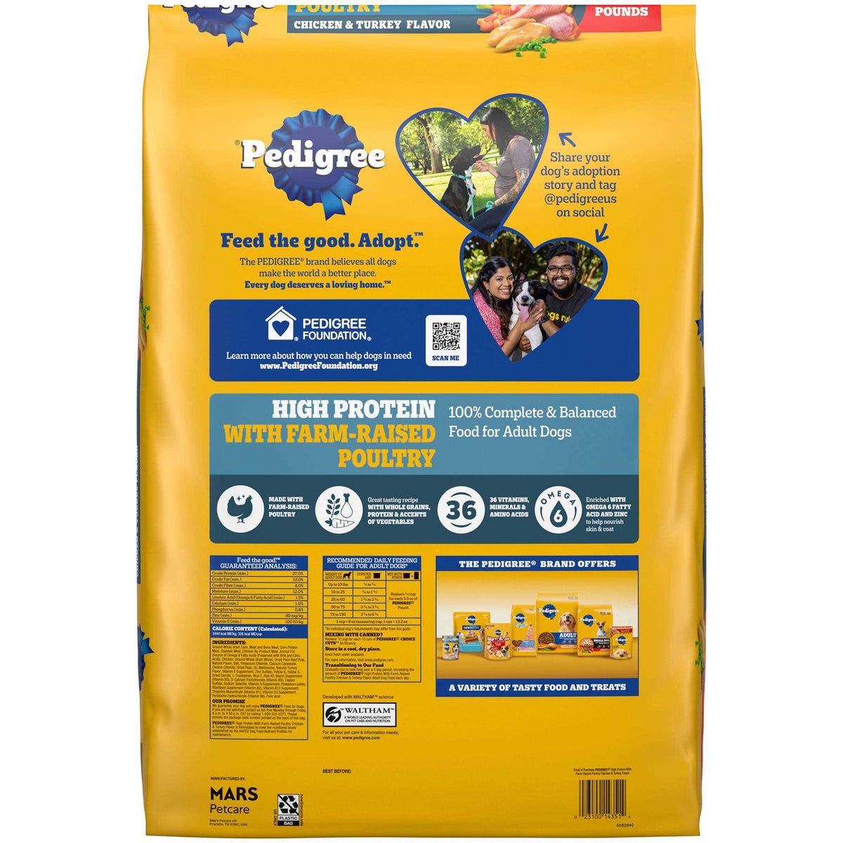 High Protein Adult Dry Dog Food Chicken and Turkey V666095