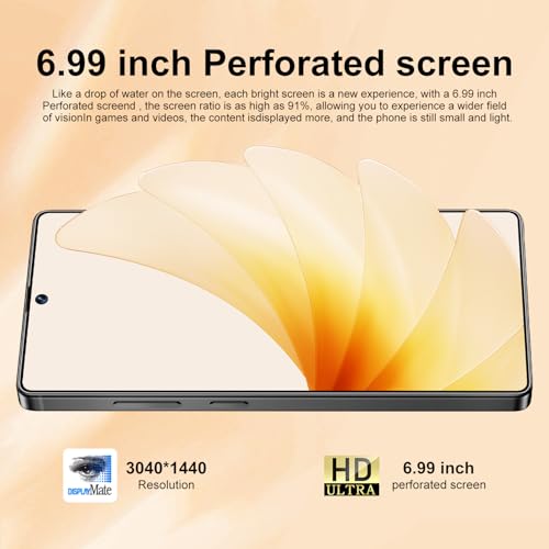Unlocked Android Phone 6.99" AMOLED 7000mAh 8GB RAM 256GB Blue I970