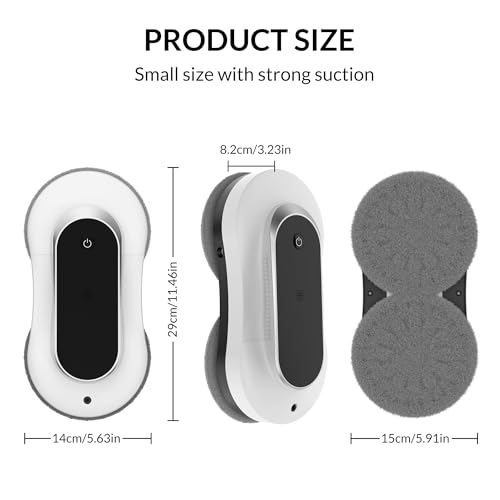 Window Cleaning Robot with Dual Water Spray, 3000Pa Suction Power P5935