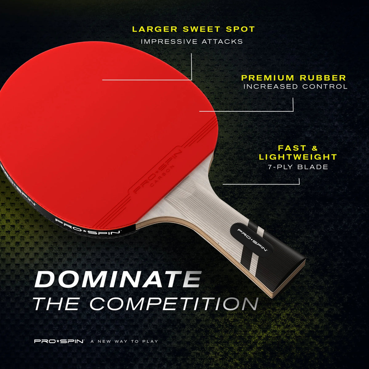 Carbon Fiber Ping Pong Paddle Table Tennis Racket Y483835