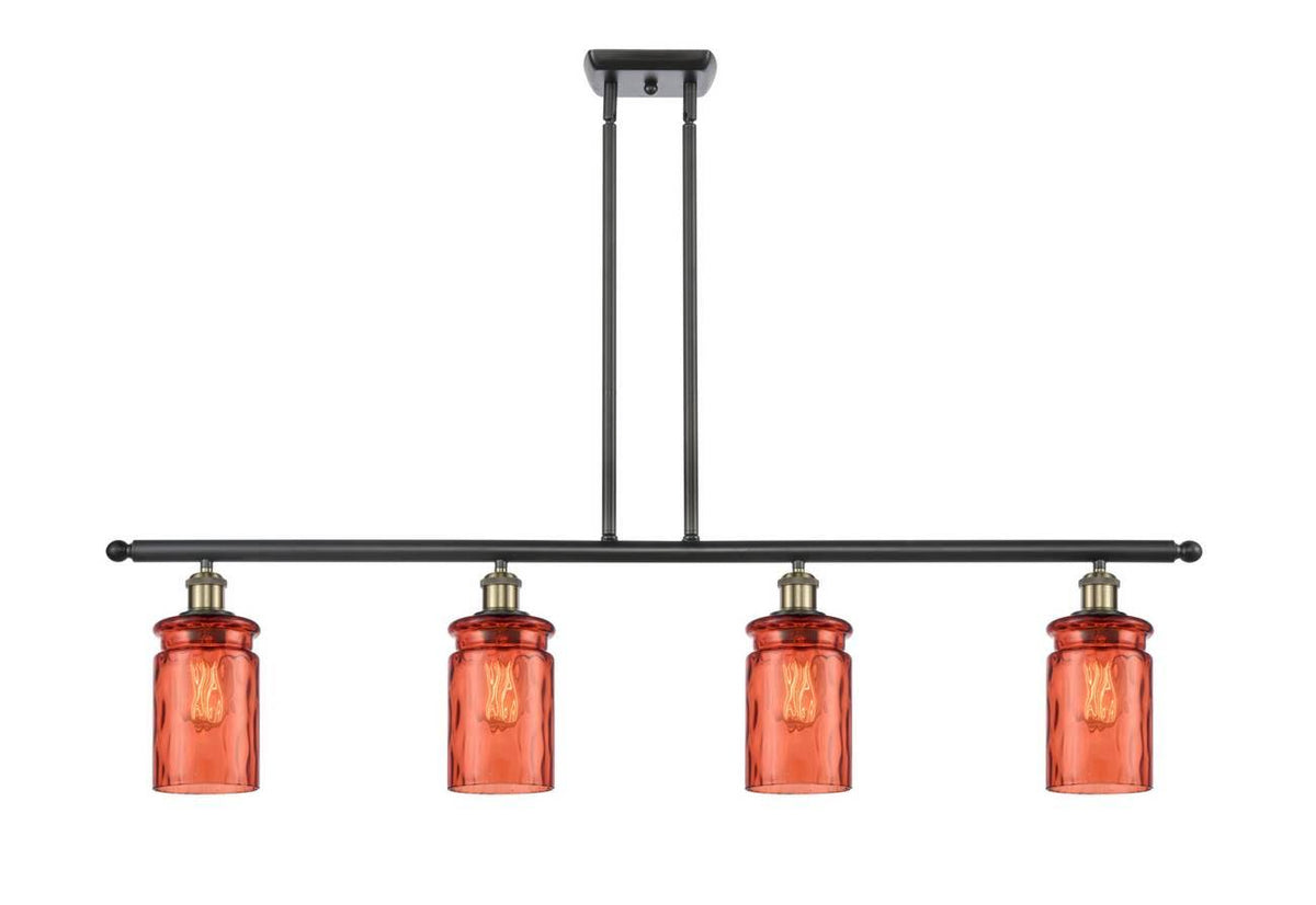 Black Antique Brass 3 Light Island Light C49343