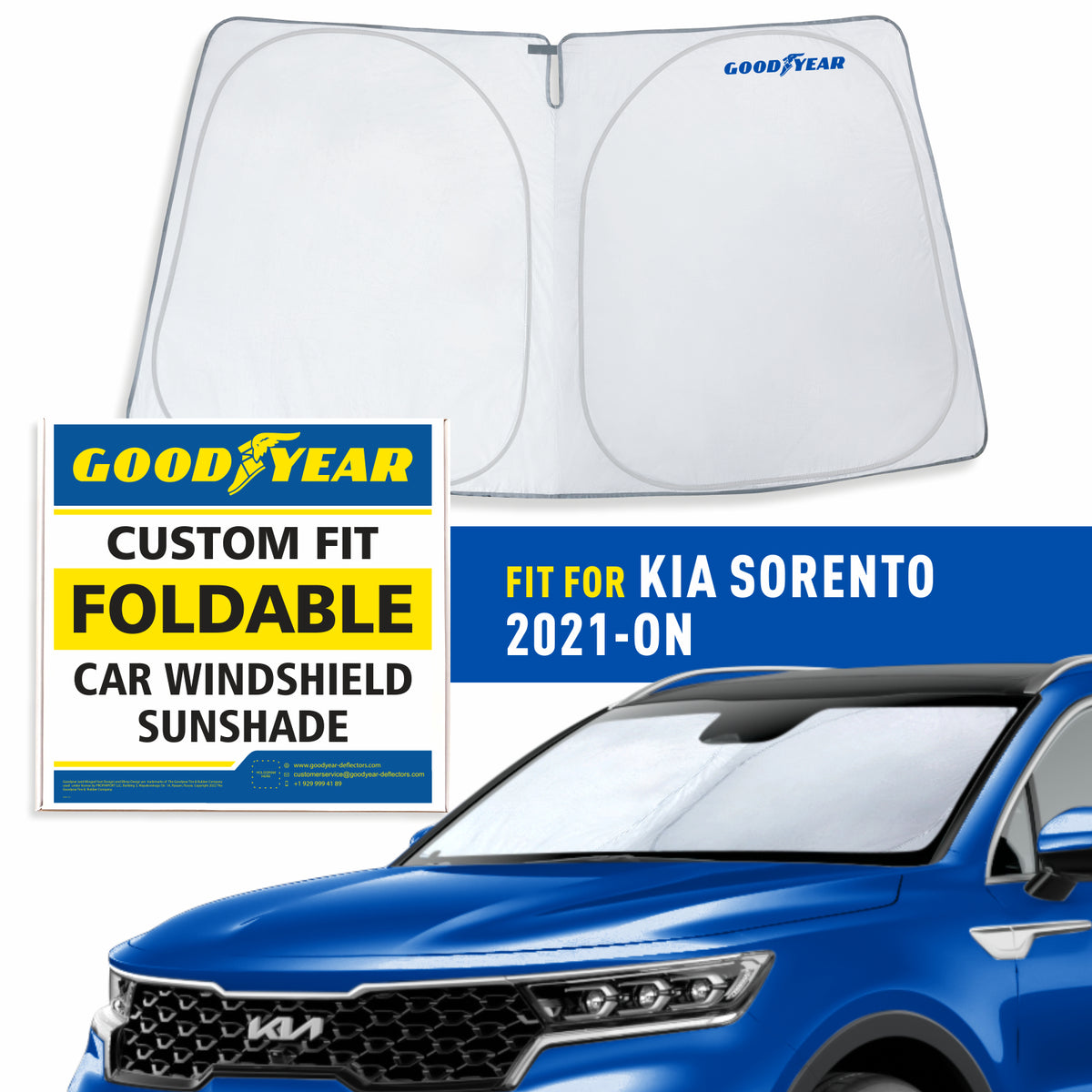 Foldable Windshield Sun Shade for Front Window T2351