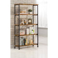 Antique Wood Metal Bookcase I987868