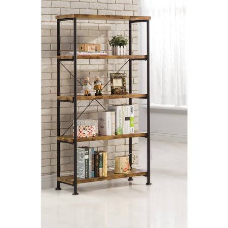 Antique Wood Metal Bookcase I987868