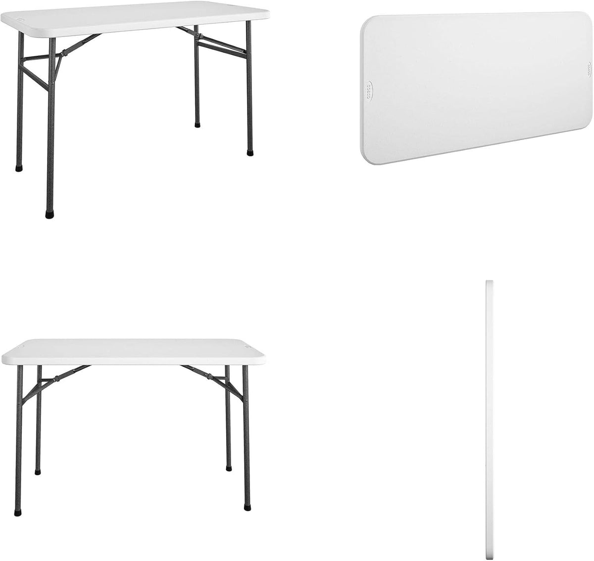 White 4 ft. Folding Utility Table Z715