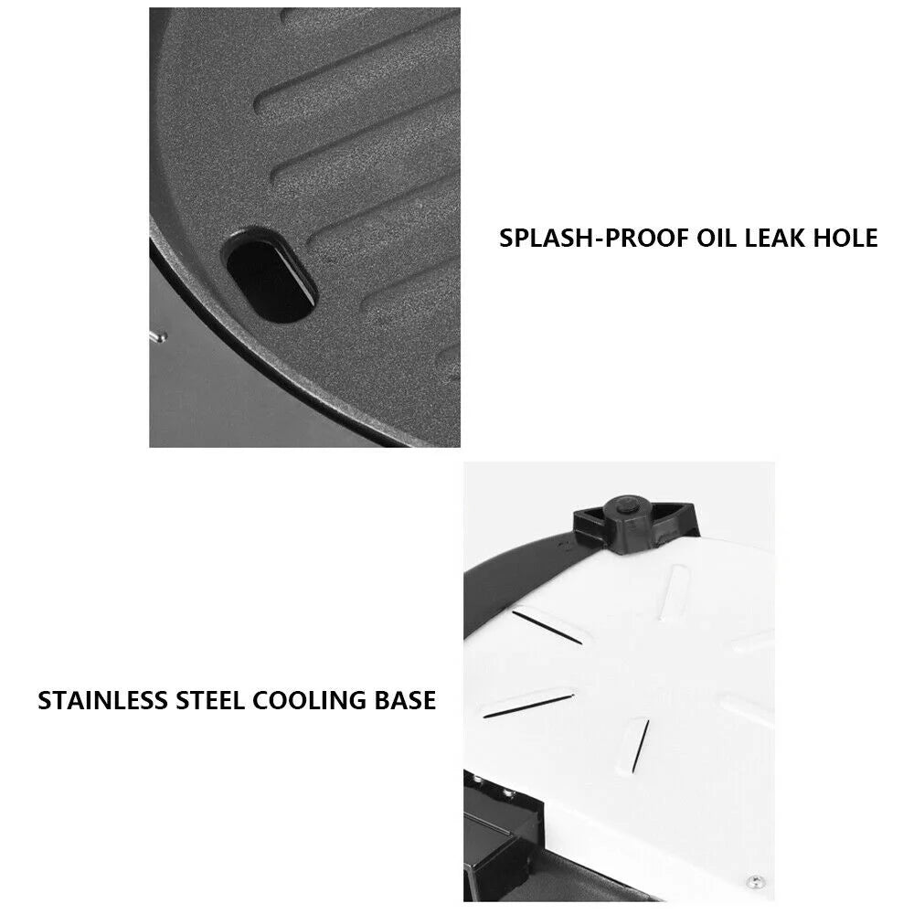 2 in 1 Electric Hot Pot Barbecue Grill Non-Stick Pan B778