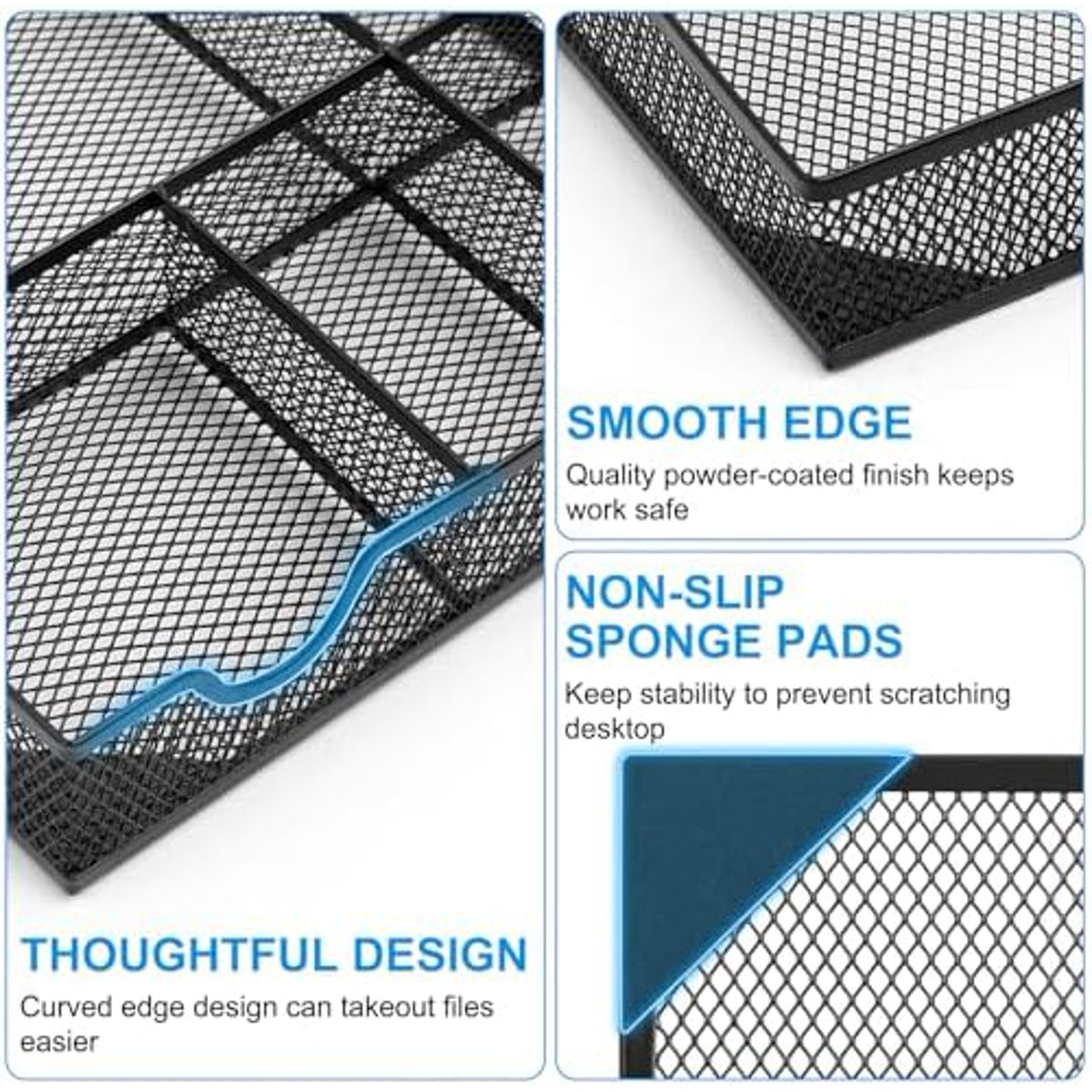 5 Grid Metal Mesh Drawer Organizer M239282