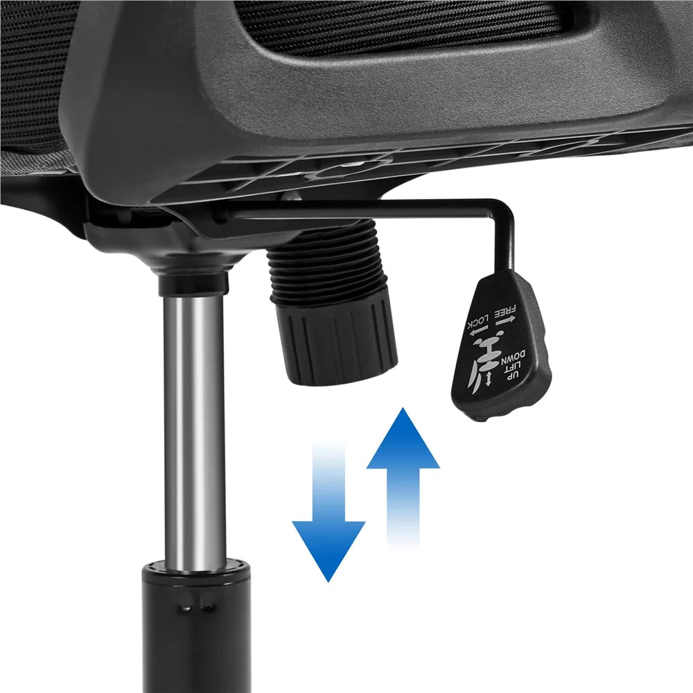 Set of 2 Black High Back Office Chair X553883