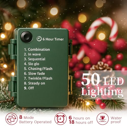 2 Pack 9FT Artificial Pre-lit Christmas Garland with Lights K389