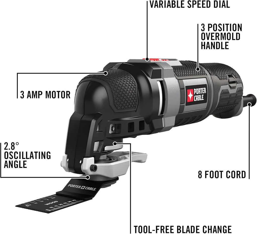 Oscillating Multi-Tool Kit, 3.0-Amp, 11-Piece, Corded T646