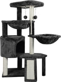 Darkgray Cat Tree with Cat Condo and Two Hammocks H928080