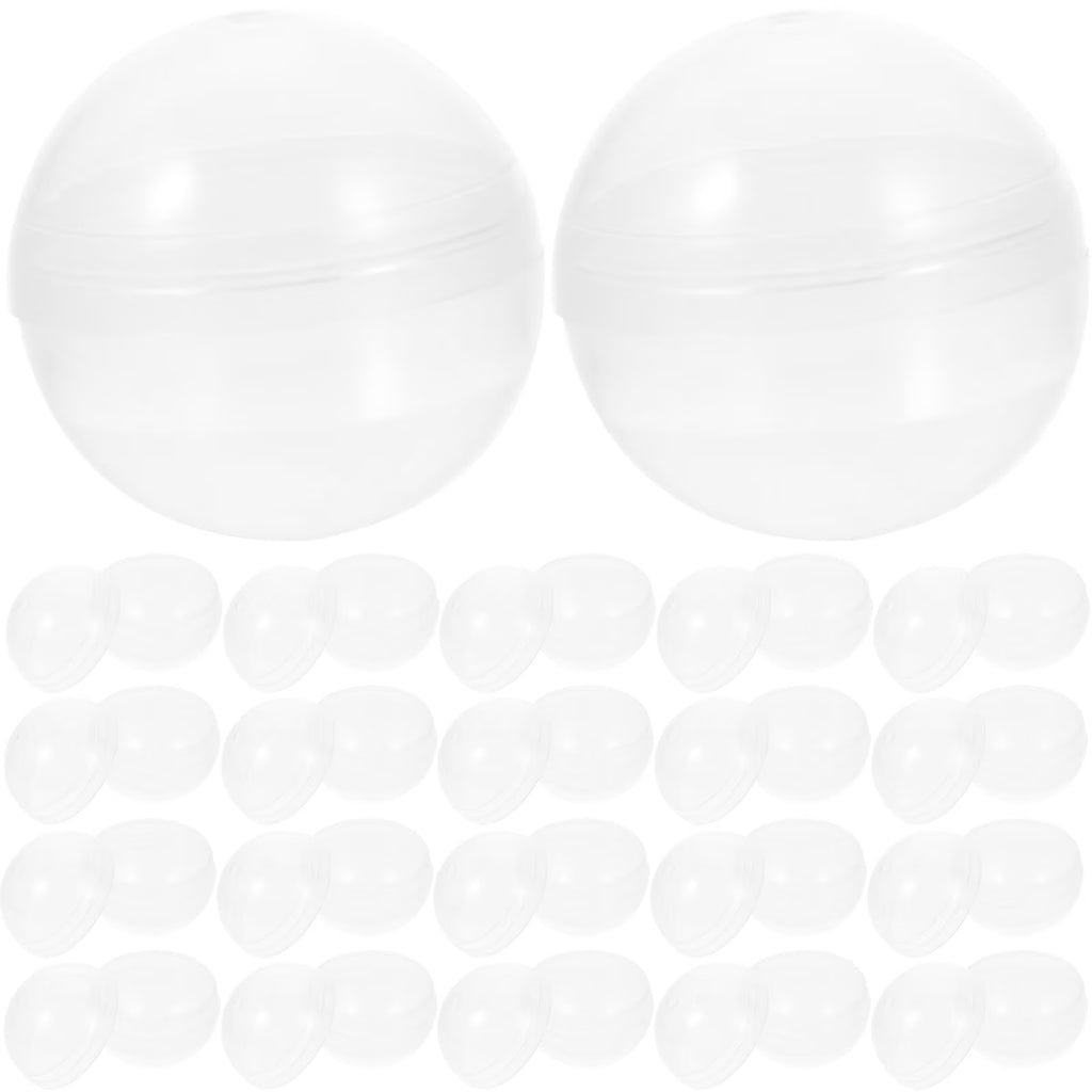 100pcs Clear Plastic Fillable Balls E788