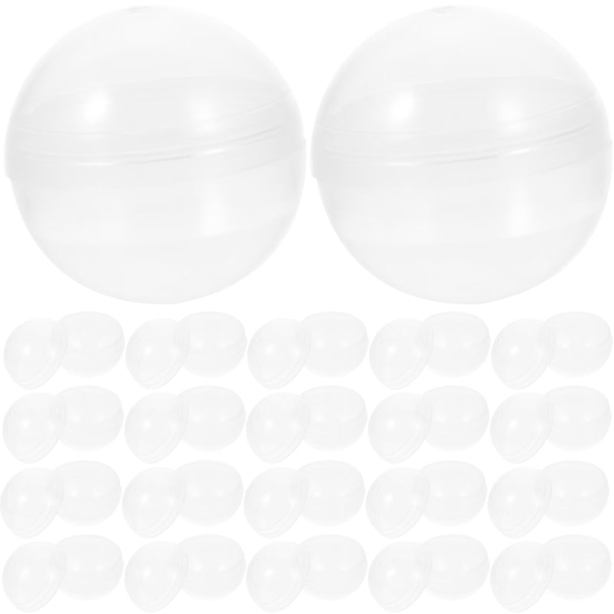100pcs Clear Plastic Fillable Balls E788