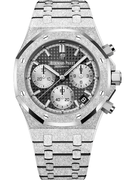 Frosted Gold Chronograph Black Dial 41mm E224