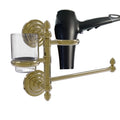 Unlacquered Brass Hair Dryer Holder and Organizer N65562