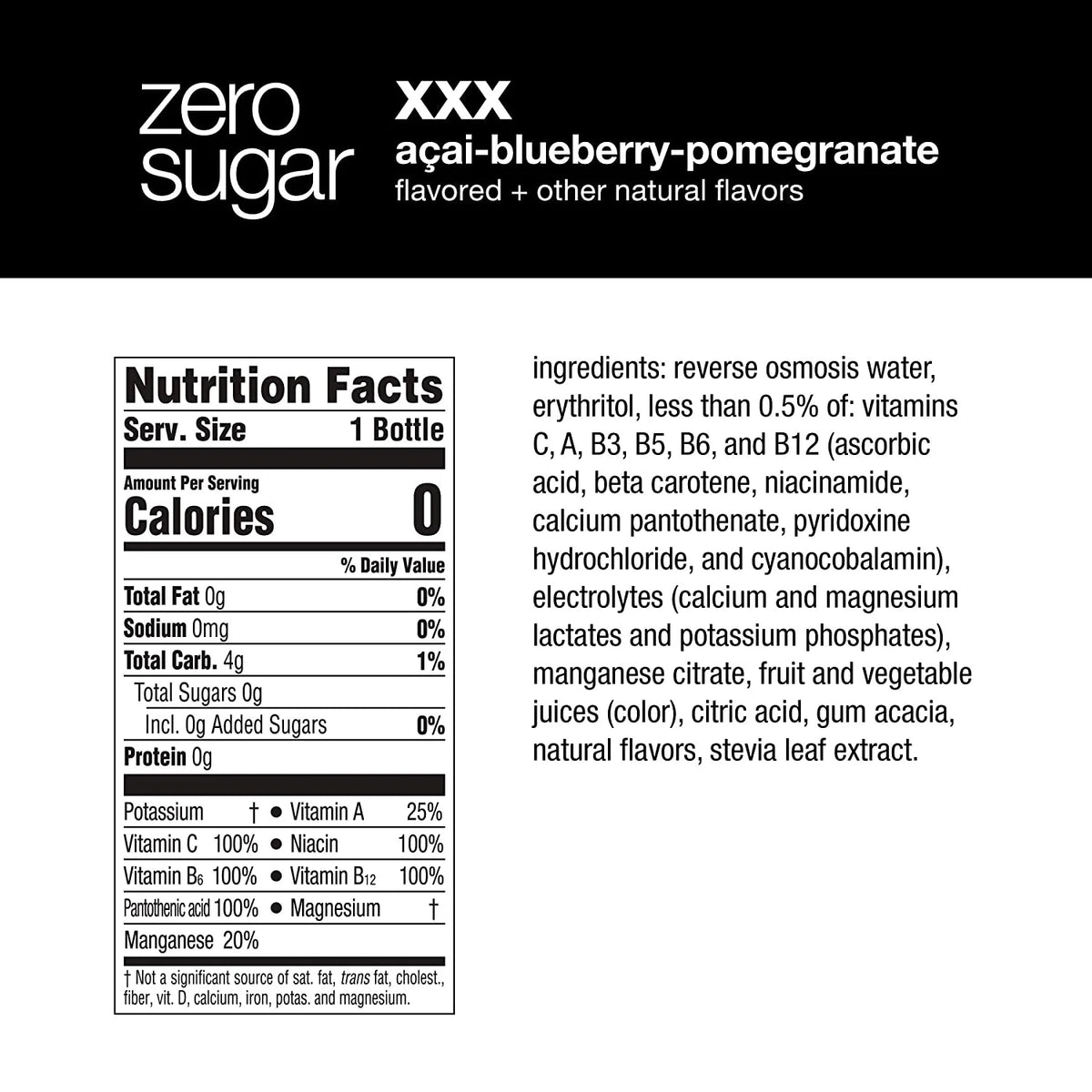 3 Flavor Variety Pack Nutrient Enhanced Flavored Water, 20 Fl Oz Bottles (Pack of 12) Z240