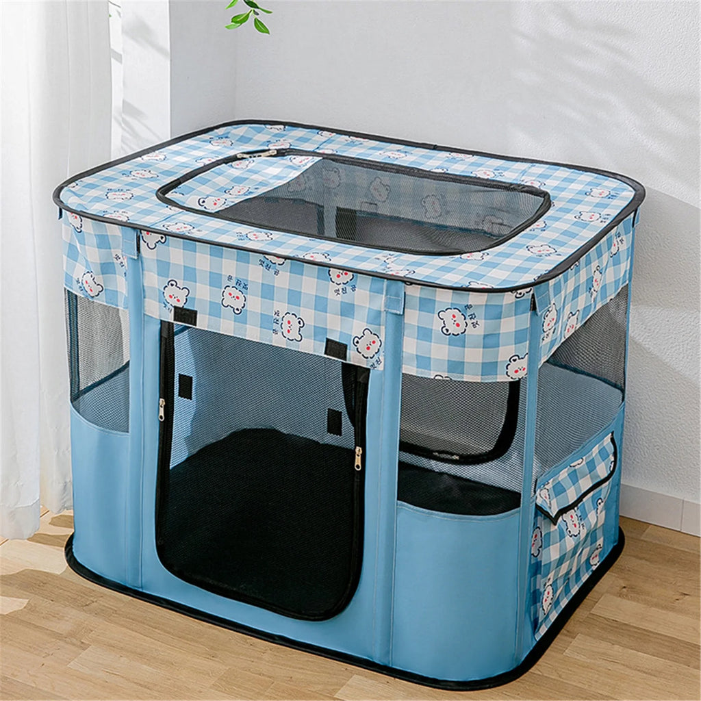 Foldable Cat Playpen with Carrying Case Y8895