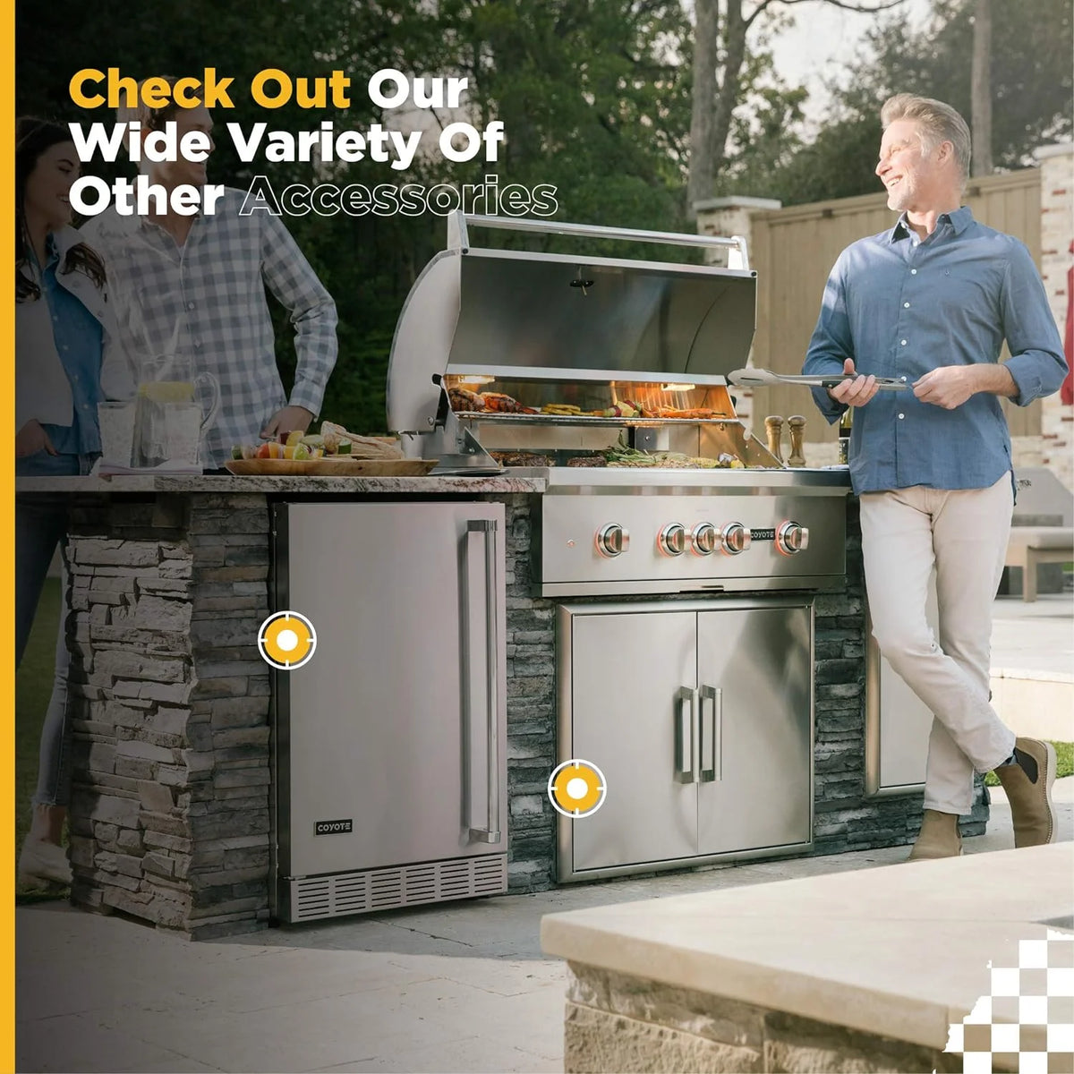 Stainless Steel Built-In Single Side Burner K952574