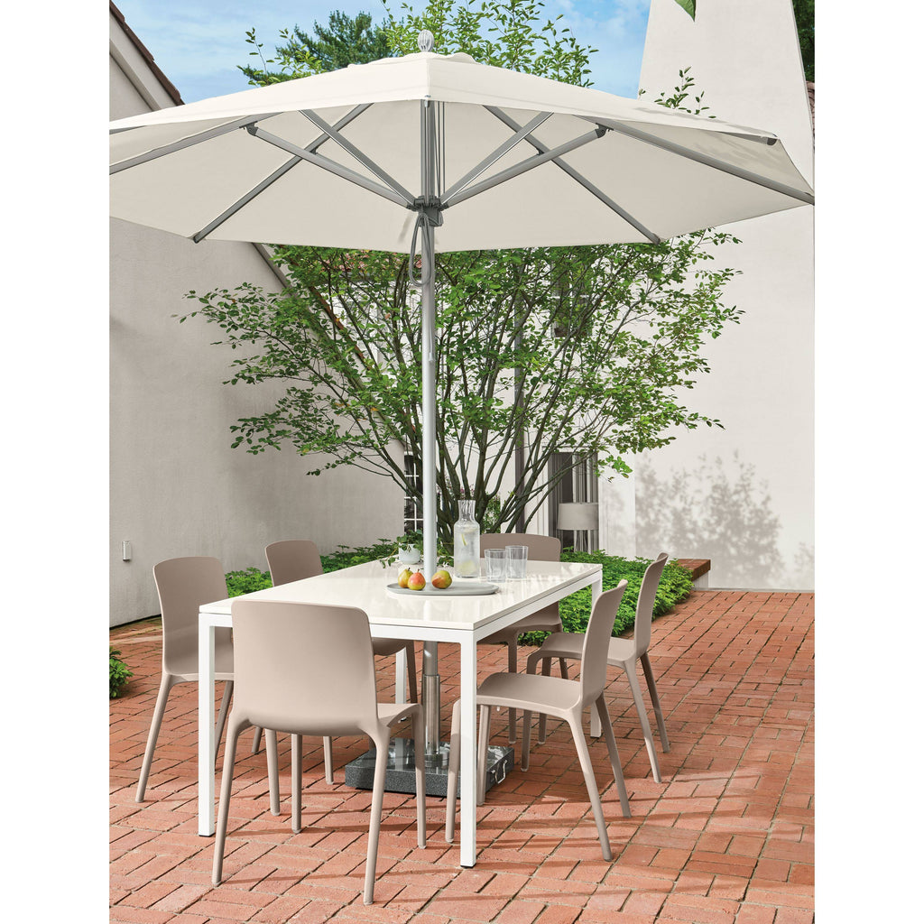Orange Recycled HDPE Parsons Patio Table G88807