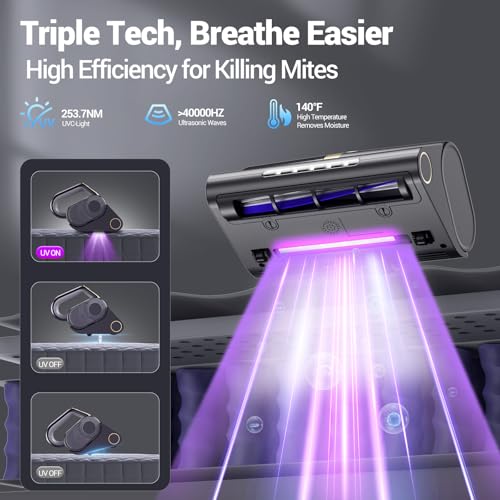 16Kpa Suction 500W Mattress Vacuum Cleaner with HEPA Filter C1092