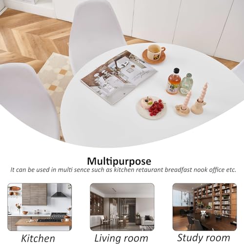 42" Faux Wood Round Dining Table N701896