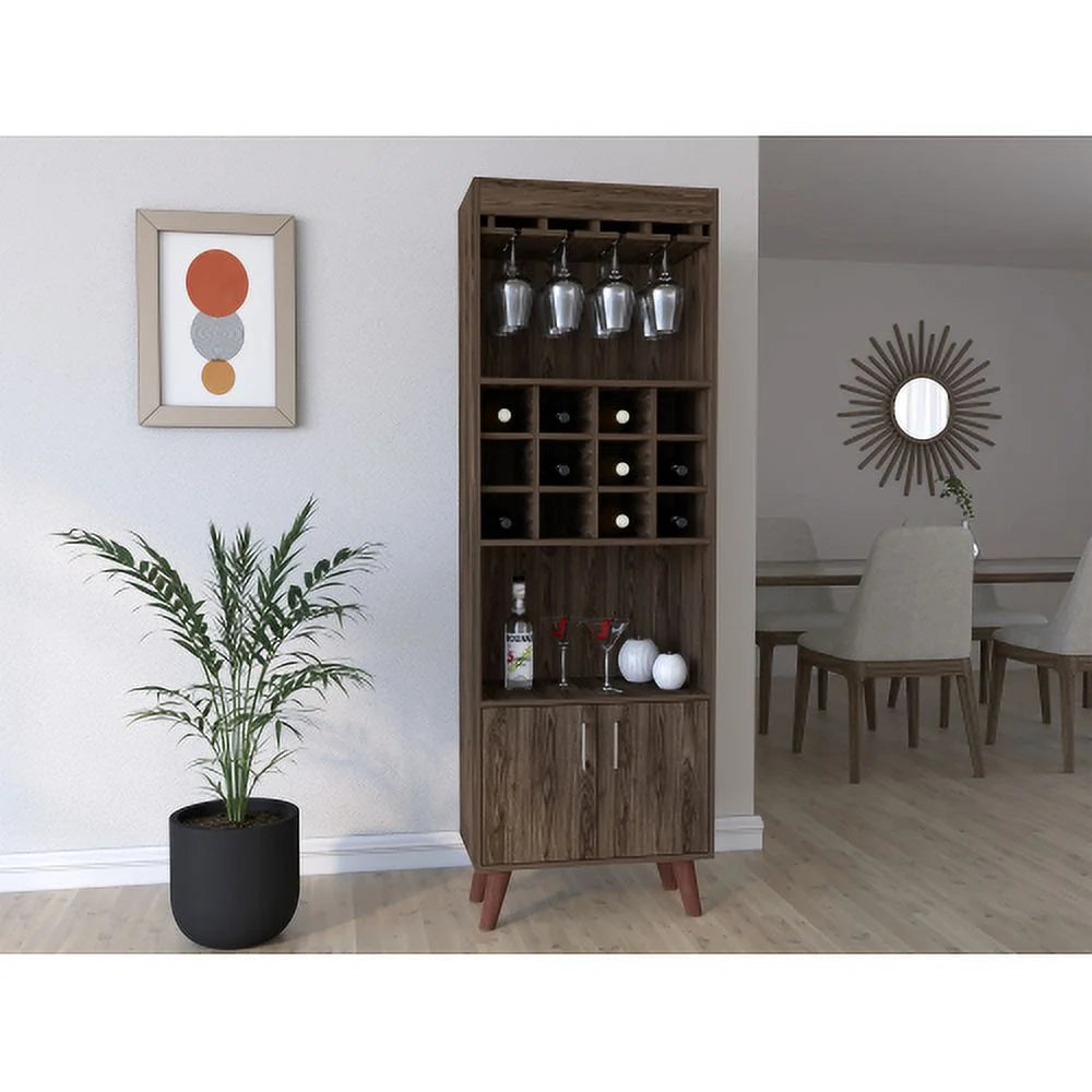 Dark Walnut Bar Cabinet S668