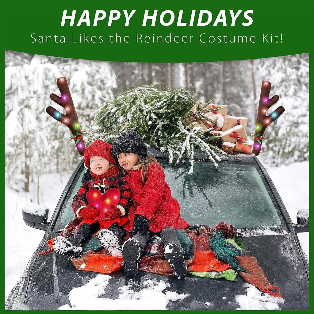 Car Reindeer Kit with LED Lights Y7732