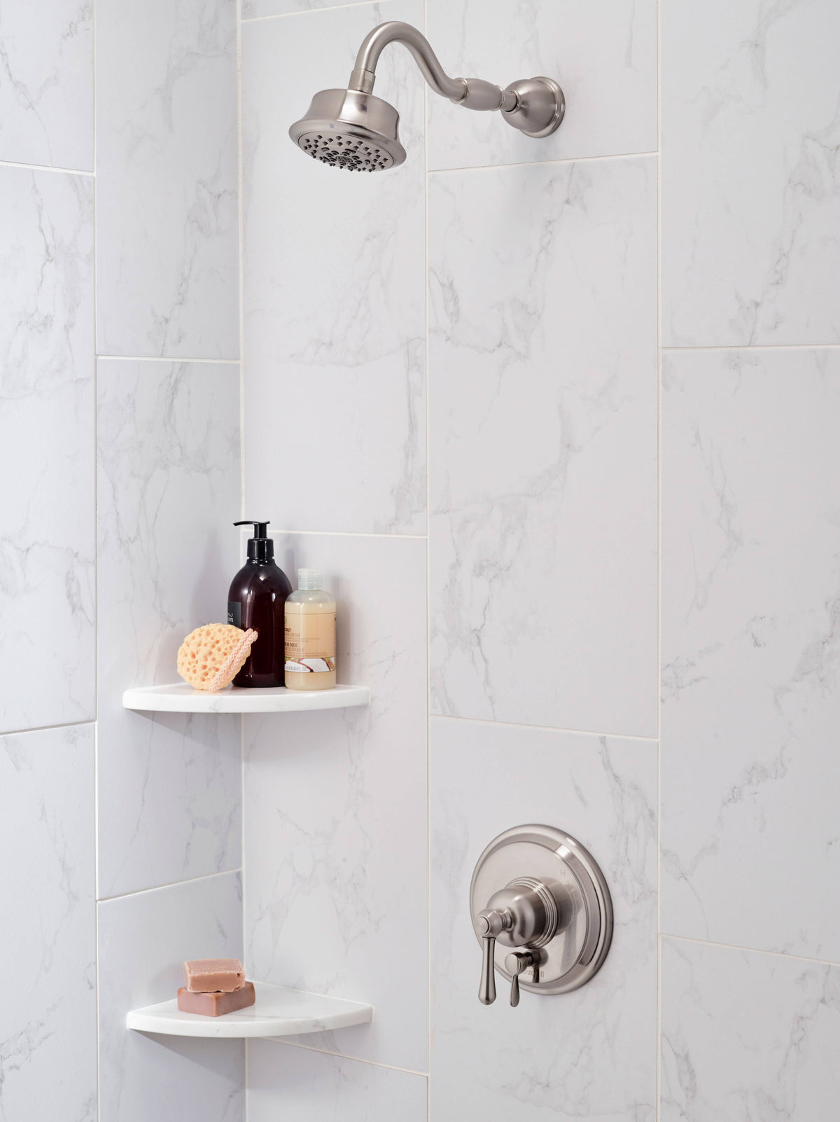 Brushed Nickel Tub Shower Trim Kit V132